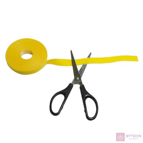 KAB LogiLink KAB0051 vágható tépőzáras kábelkötegelő - 400x16mm - Sárga