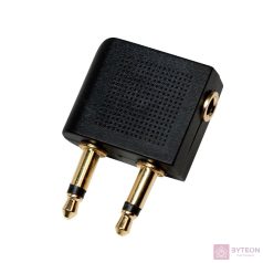   Logilink Audio adapter "Airplane", 2x 3,5mm - 1x 3,5mm