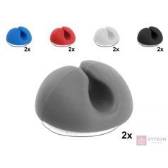   Delock Kábeltartó mini szett 10 darabos megfelelo színekben