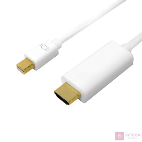 Logilink 4K mini DisplayPort cable, DP1.2 to HDMI 1.4. 3m