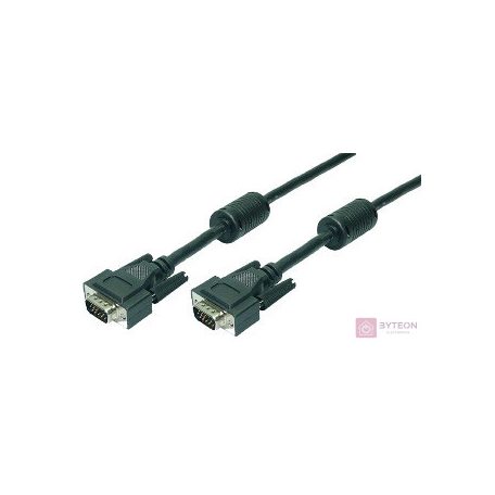 Logilink VGA Cable, 2x male, black, 10M
