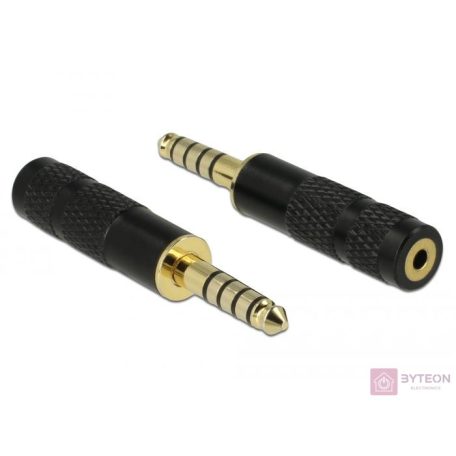 Delock 4,4 mm-es, 5 tűs sztereó jack apa ? 2,5 mm-es, 4 tűs sztereó jack anya átalakító
