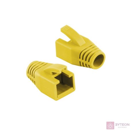 Logilink Modular RJ45 Plug Cable Boot 8mm yellow, 50pcs