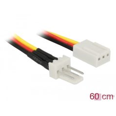   Delock 3-tűs apa ? 3-tűs anya hűtő tápkábel 60 cm hosszú