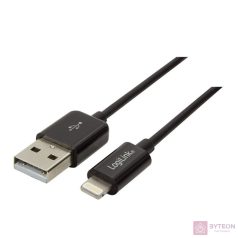 Logilink USB to Lightning Cable, black color, 0.18m