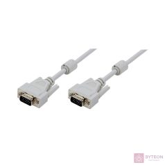 Logilink VGA Cable, 2x male, grey, 5M