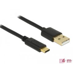 Delock USB 2.0 kábel A-típusú a Type-C 4 m