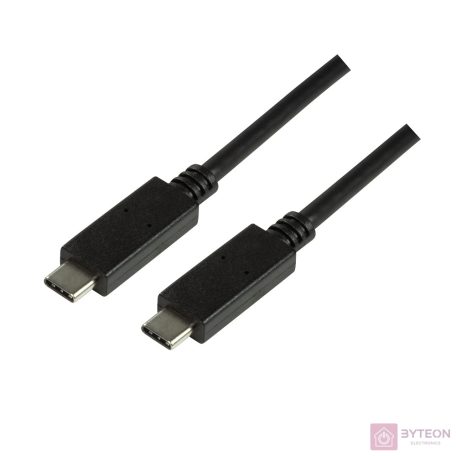 Logilink USB 3.2 Gen2x1 Cable, USB-C? to USB-C?, black, 1 m