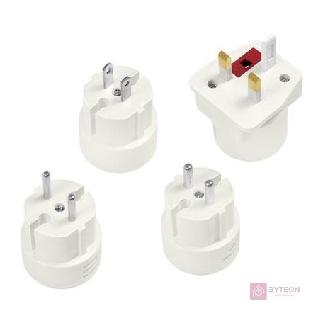Logilink Travel adapter, 4pcs Set, 2A/250V