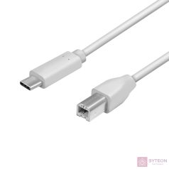 Logilink USB 2.0 Cable, USB-C? to USB BM, grey, 2 m