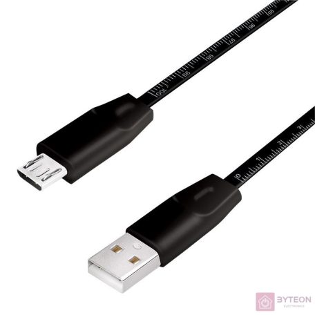 Logilink USB 2.0 Cable, AM to Micro BM, metric print cable, 1m