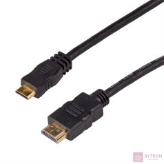   Akyga HDMI 1.4 -> HDMI mini C M/M video jelkábel 1m fekete