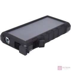   Sandberg Outdoor Solar 24000mAh Li-ion ütésálló vízálló napelemes powerbank fekete