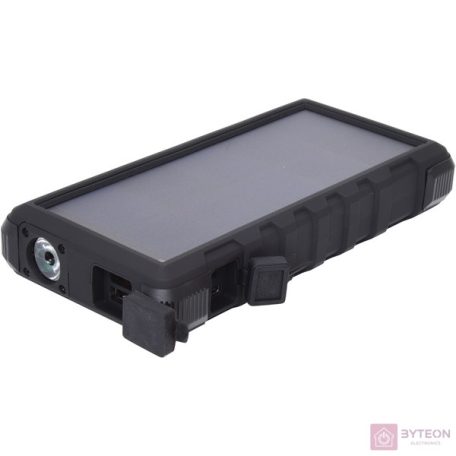 Sandberg Outdoor Solar 24000mAh Li-ion ütésálló vízálló napelemes powerbank fekete
