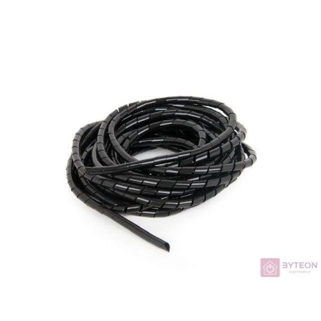 Gembird 12mm-es kábelkötegelő 10m fekete
