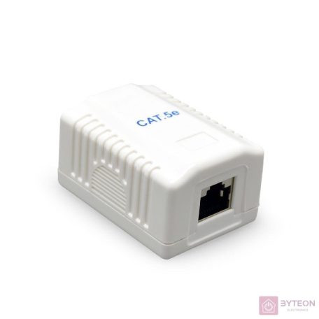 Gembird RJ45 kat. 5e fali aljzat, komplett  fehér
