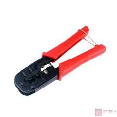 Gembird RJ45, RJ12, RJ11 krimpelőfogó fekete-piros