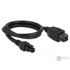   Delock Micro Fit 3.0 4 tűs bővítőkábel csatlakozódugóval > csatlakozóhüvellyel 50 cm