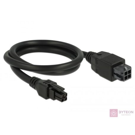 Delock Micro Fit 3.0 4 tűs bővítőkábel csatlakozódugóval > csatlakozóhüvellyel 50 cm
