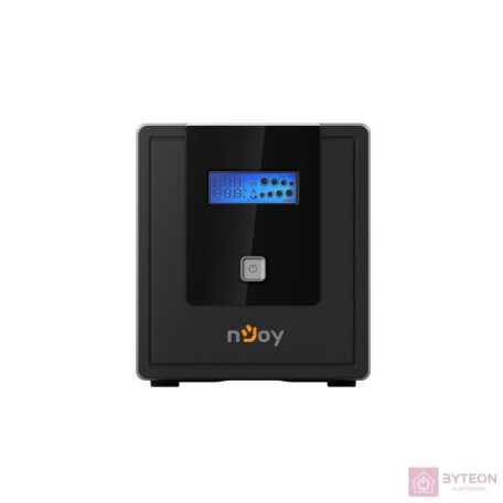 NJOY Szünetmentes  1000VA - Cadu 1000 (2 Schuko, line-interaktív, USB menedzsment, RJ11/45 vonalvédelem(1Gb/s), fekete)