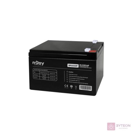 NJOY Szünetmentes akkumulátor - GP12122F (12V/12Ah, T2/F2, zárt, gondozás mentes, AGM)