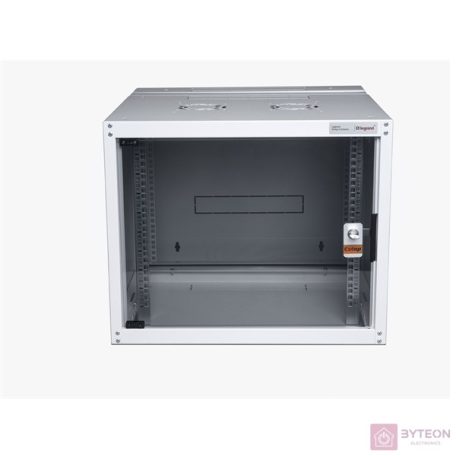 Legrand Rackszekrény - 19" különálló kivitel (16U,600x450x805, szürke,egyrekeszes, üvegajtós, készre szerelt, max.65 kg)
