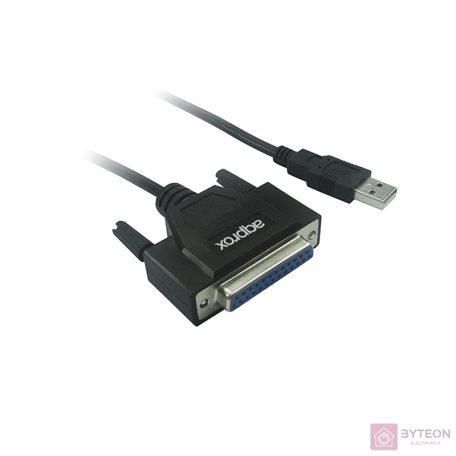 APPROX Kábel átalakító - USB2.0 to Párhuzamos (paraller) port adapter