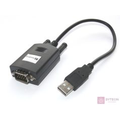   Sandberg Kábel Átalakító - USB to Serial Link (fekete; USB bemenet - RS232 9pin kimenet; 30cm)