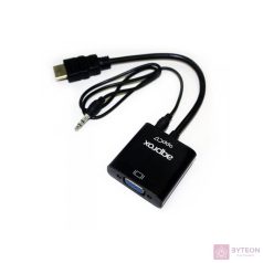 APPROX Átalakító - HDMI to VGA + AUDIO adapter