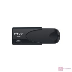   PNY Attache 4 USB flash meghajtó 32 GB USB A típus 3.2 Gen 1 (3.1 Gen 1) Fekete