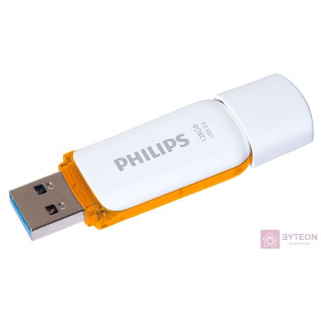 Philips FM12FD75B/00 USB flash meghajtó 128 GB USB A típus 3.2 Gen 1 (3.1 Gen 1) Narancssárga, Fehér