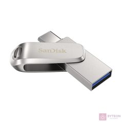   Sandisk Ultra Dual Drive Luxe USB flash meghajtó 128 GB USB Type-A / USB Type-C 3.2 Gen 1 (3.1 Gen 1) Rozsdamentes acél