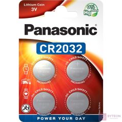   Panasonic CR-2032EL/4B háztartási elem Egyszer használatos elem CR2032 Lítium