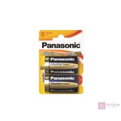 Panasonic 1x2 LR20APB Egyszer használatos elem Lúgos