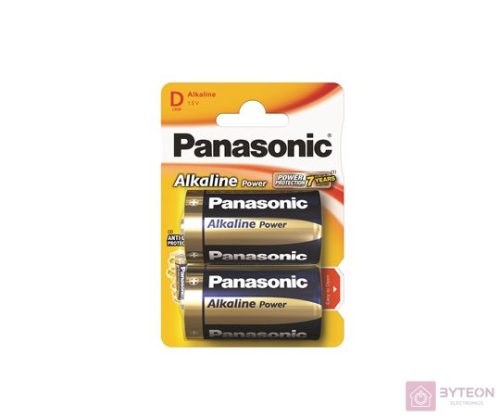 Panasonic 1x2 LR20APB Egyszer használatos elem Lúgos