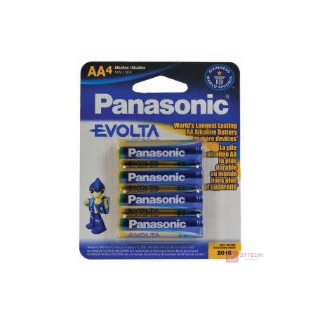 Panasonic Evolta AA Egyszer használatos elem Lúgos