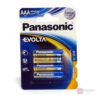 Panasonic Evolta AAA Egyszer használatos elem Lúgos