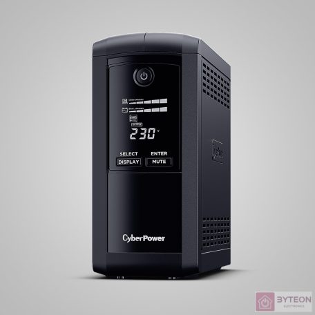 CyberPower VP1000ELCD szünetmentes tápegység (UPS) Vonal interaktív 1000 VA 550 W 3 AC kimenet(ek)