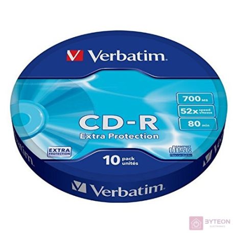 Verbatim CD-R 52X 700MB 10PK OPS Wrap EP 10 dB