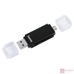 Hama Basic kártyaolvasó Fekete USB 2.0/Micro-USB