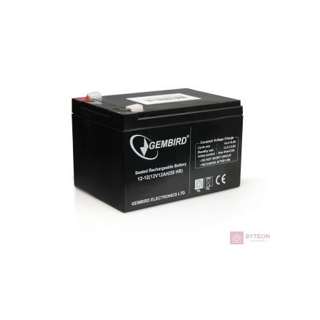 Gembird BAT-12V12AH UPS akkumulátor Zárt savas ólom (VRLA) 12 V 12 Ah