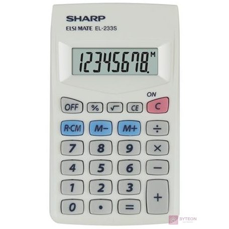 Sharp EL-233S számológép Hordozható Alap számológép