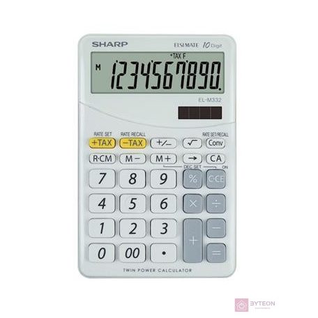 Sharp EL-332B-WH számológép Asztali Pénzügyi számológép Fehér