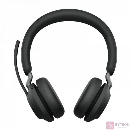Jabra Evolve2 65, MS Stereo Headset Fejpánt Fekete Bluetooth USB C-típus