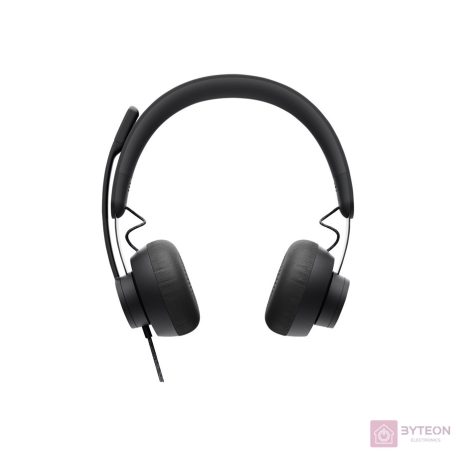 Logitech Zone Wired UC Headset Fejpánt Fekete USB C-típus