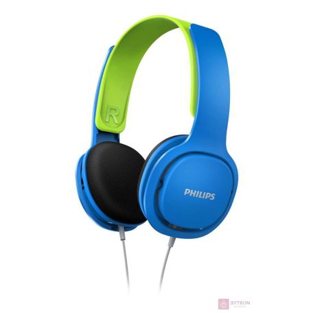 Philips SHK2000BL/00 fejhallgató és headset Fejpánt Kék, Zöld 3,5 mm-es csatlakozó