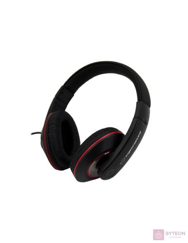 Esperanza EH121 fejhallgató és headset Hallójárati Fekete 3,5 mm-es csatlakozó