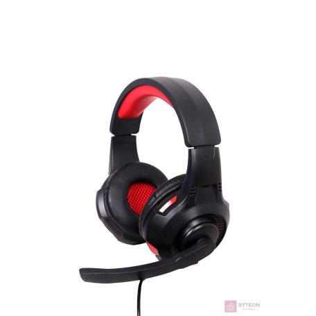 Gembird GHS-U-5.1-01 fejhallgató és headset Fejpánt Fekete, Vörös