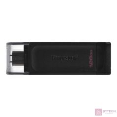   Kingston Technology DataTraveler 70 USB flash meghajtó 128 GB USB C-típus 3.2 Gen 1 (3.1 Gen 1) Fekete