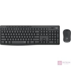   Logitech MK295 Silent Wireless Combo billentyűzet Vezeték nélküli RF QWERTZ Német Fekete